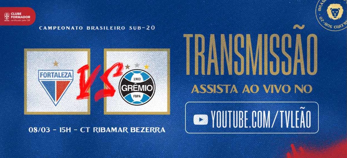 TRANSMISSÃO AO VIVO  FORTALEZA x GRÊMIO (CAMPEONATO BRASILEIRO 2023) 
